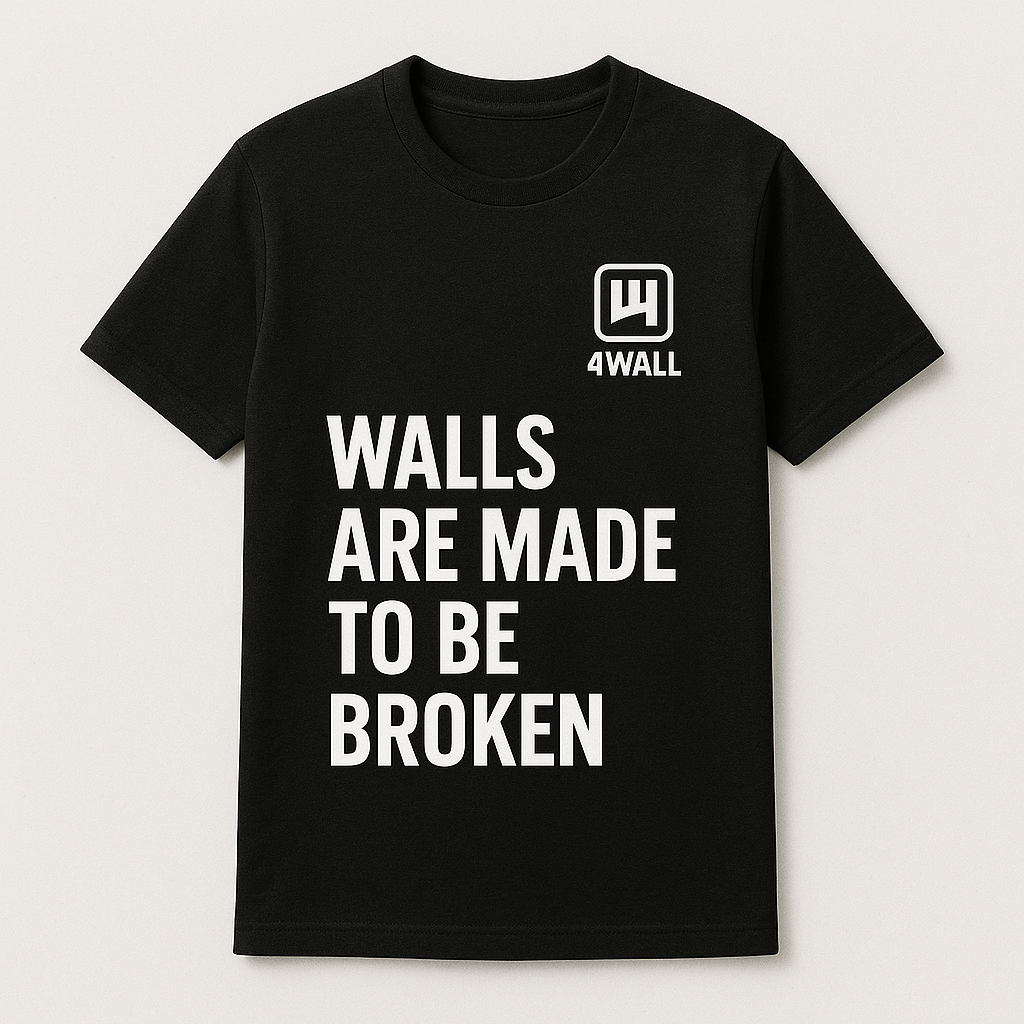 4WALL BLACK SHIRT SUMMER COLLECTION ☀️🎾