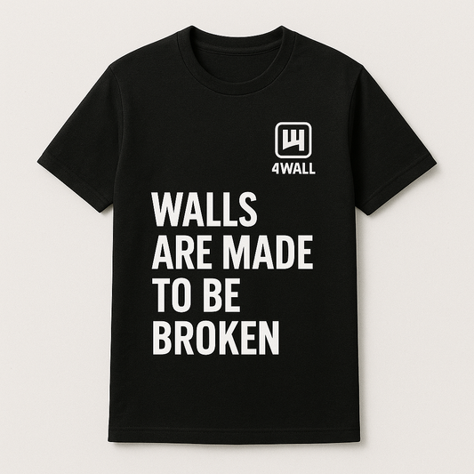 4WALL BLACK SHIRT SUMMER COLLECTION ☀️🎾